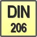 Piktogram - Typ DIN: DIN 206